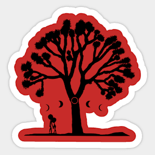 Lunartic Silhouette Sticker